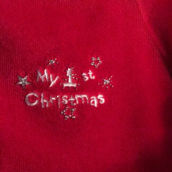 Baby’s 1st Christmas Reindeer Pajamas 9M - Picture 3 of 5